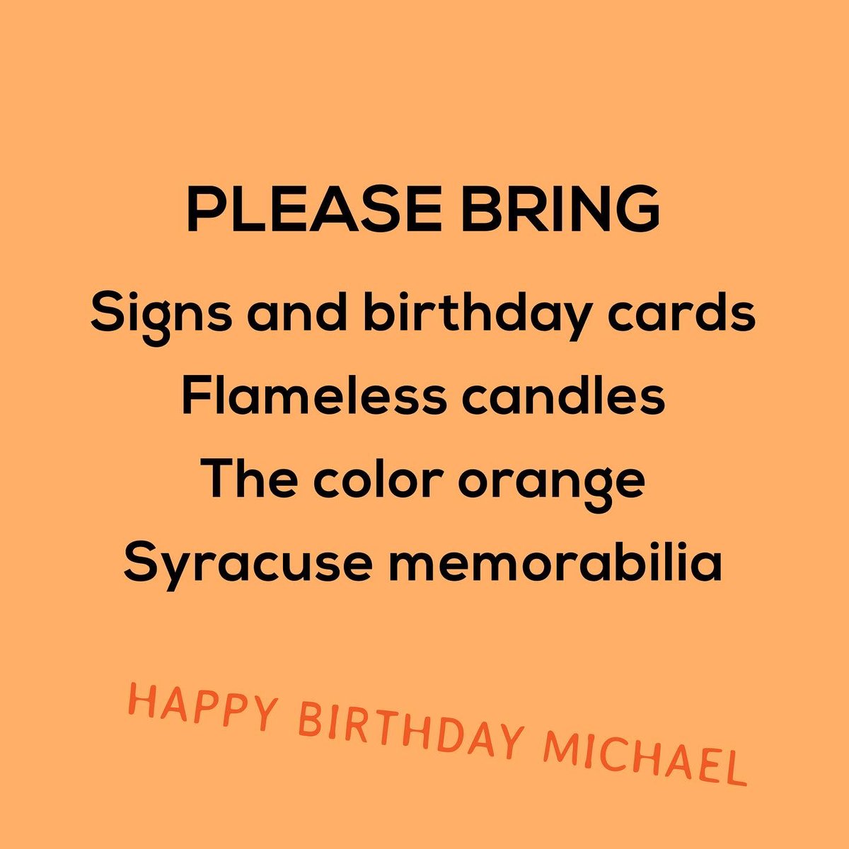 Join us in Grinnell this Saturday as we hold space in honor of Michael Williams’ 46th birthday. 🧡 #SayHisName