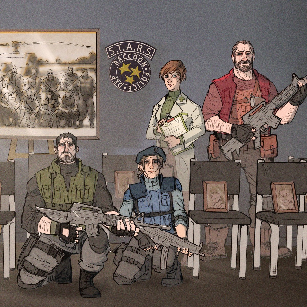 Drohid's tweet photo. I'm open for #COMMISSIONS! My price list is in my pinned tweet. I'm used to #ResidentEvil stuff, mostly, but I do anything really. I'm completely free atm, no queue whatsoever, I'm adaptable, and I need the moneys. So hit me up with any concepts or recommend me to your peeps https://t.co/rSW8LvGYzF