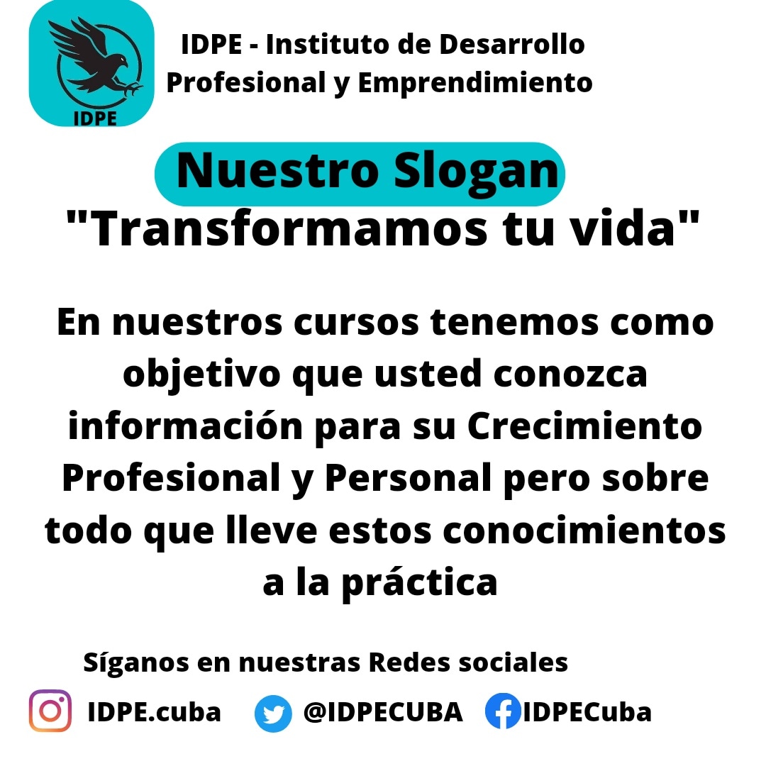 IDPECUBA's tweet photo. Cómo nuestro slogan
#IDPE.Cuba https://t.co/wMDOGeEknp