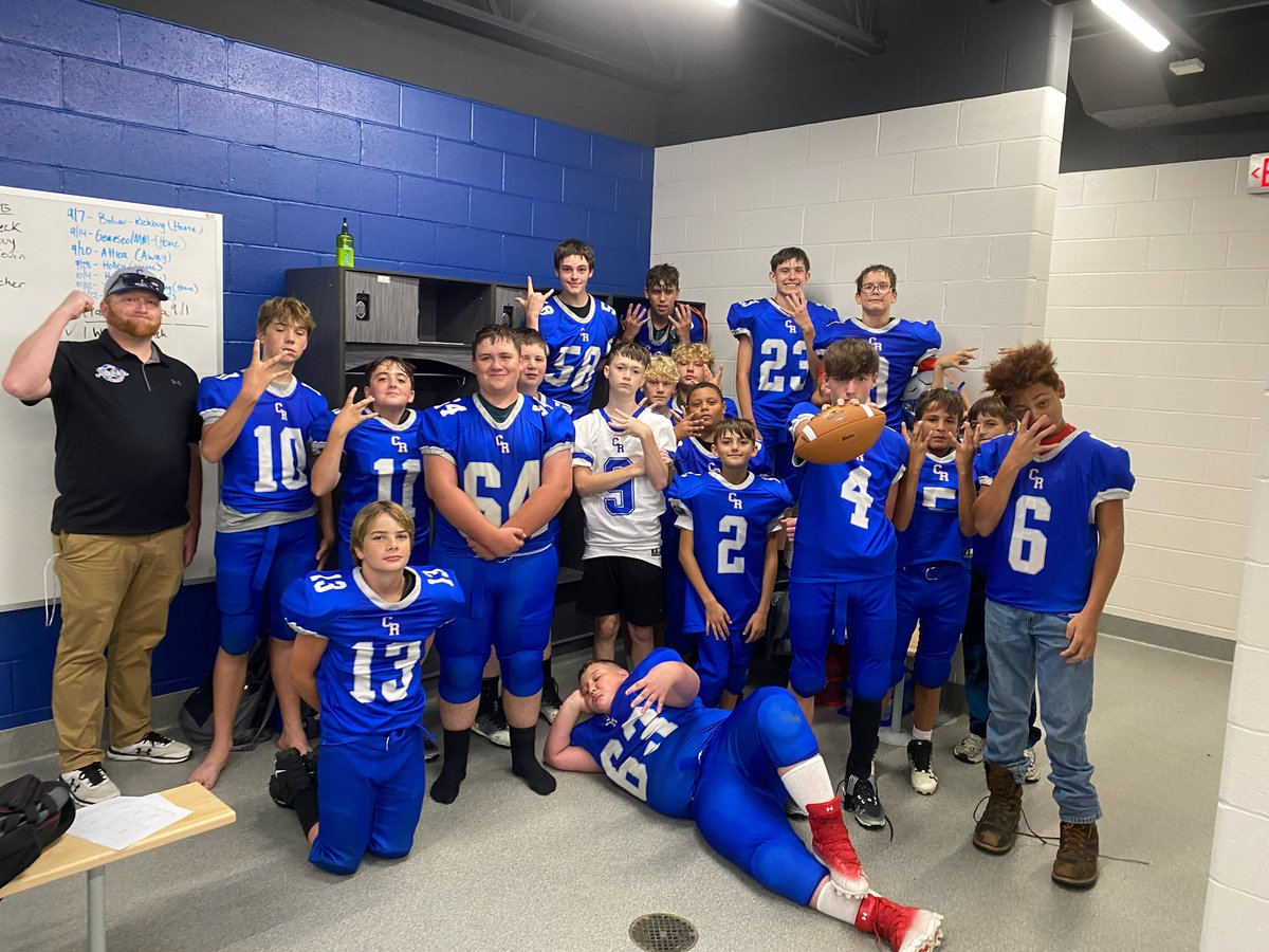 The #mycrcs Modified Football team opened up their season with a big 40-21 win over Bolivar-Richburg! <a href="/MrBeckTeaches/">Rich Beck</a> <a href="/deisel68/">Chris Cappelletti</a>