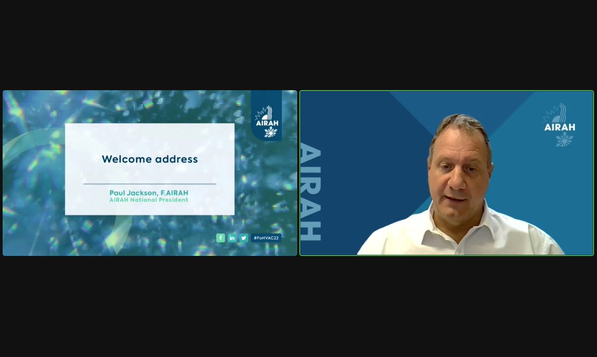 “The hardest part isn’t coming up with the technical solutions,” says Paul Jackson, F.AIRAH, in his #FoHVAC22 welcome, addressing the industry's urgent need for sustainable solutions. “The hardest part is changing our habits and behaviours to implement them.”