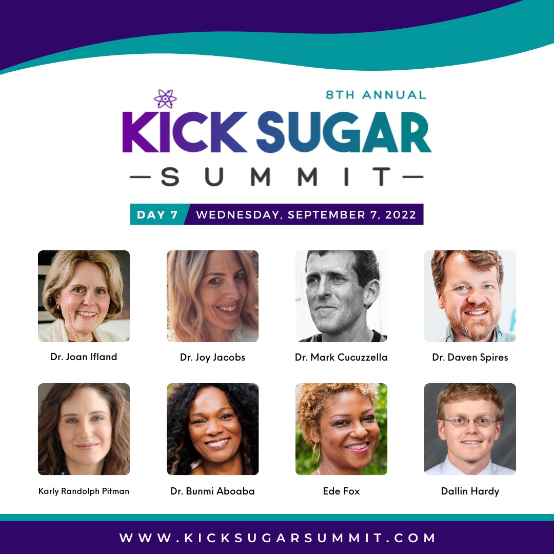 JaynSteele's tweet photo. 1/2 Day 7 of the Kick Sugar Summit - a free educational event about the science of sugar addiction and sugar addiction recovery! Register here to listen to these 8 NEW speakers: https://t.co/cW6ROQsnNp https://t.co/HcRSNUYywF