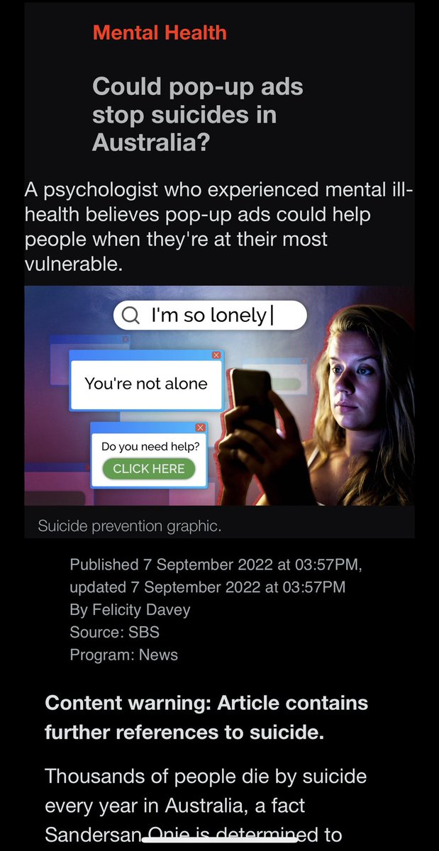 thepsychclinic's tweet photo. The state of mental health in Oz: yet another advocate for corporate-owned, algorithmic biopolitics based on highly selective ‘lived experience’: https://t.co/HODmNiHinA