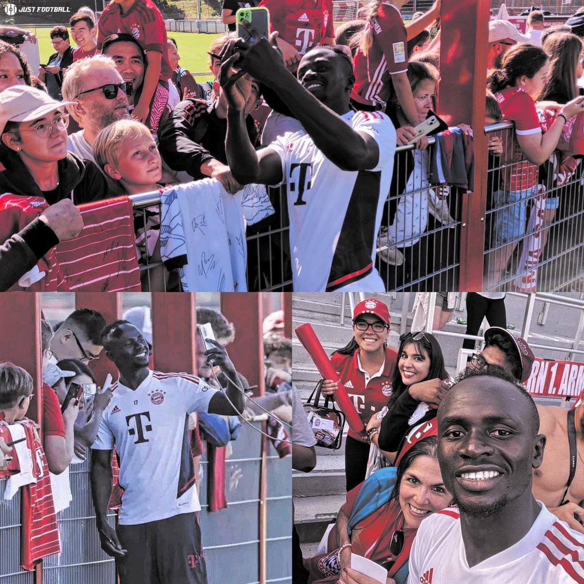 athlst's tweet image. After a training session, Sadio Mané took time out with fans of Bayern to sign over 1000 autographs for 105 minutes! The Senegalese striker also took selfies but also spent time to chat and joke with them. 

Such a humble fellow.