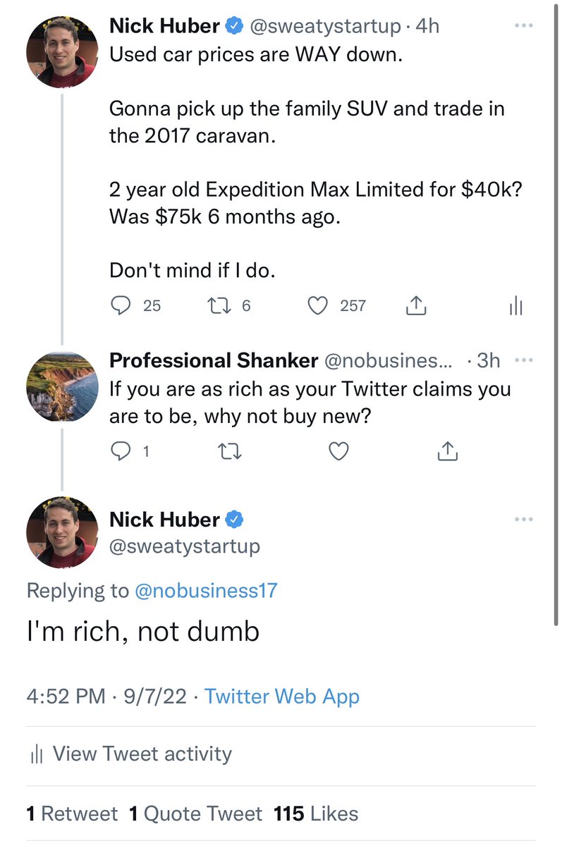 sweatystartup's tweet photo. Best ratio of my life, so far. https://t.co/F5gkumIk2V