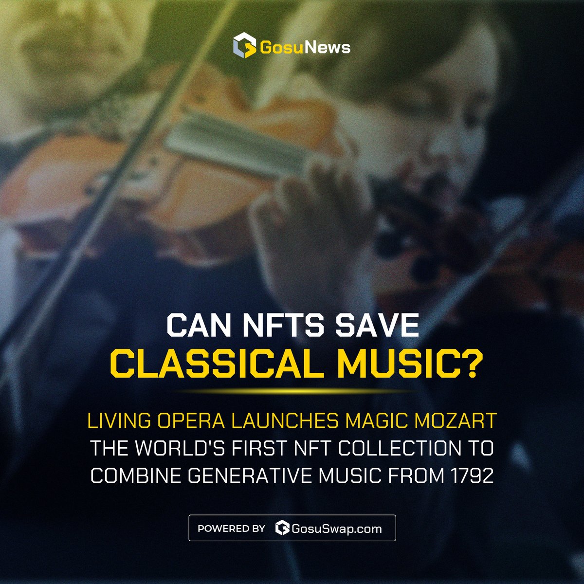 Magic Mozart is a new NFT collection from the Web3 community, Living Opera, which aims to bring the world of classical music into the digital age.

The question is too complicated at the moment. But now, Cms are open using new technologies and platforms to reach new audiences.🎻