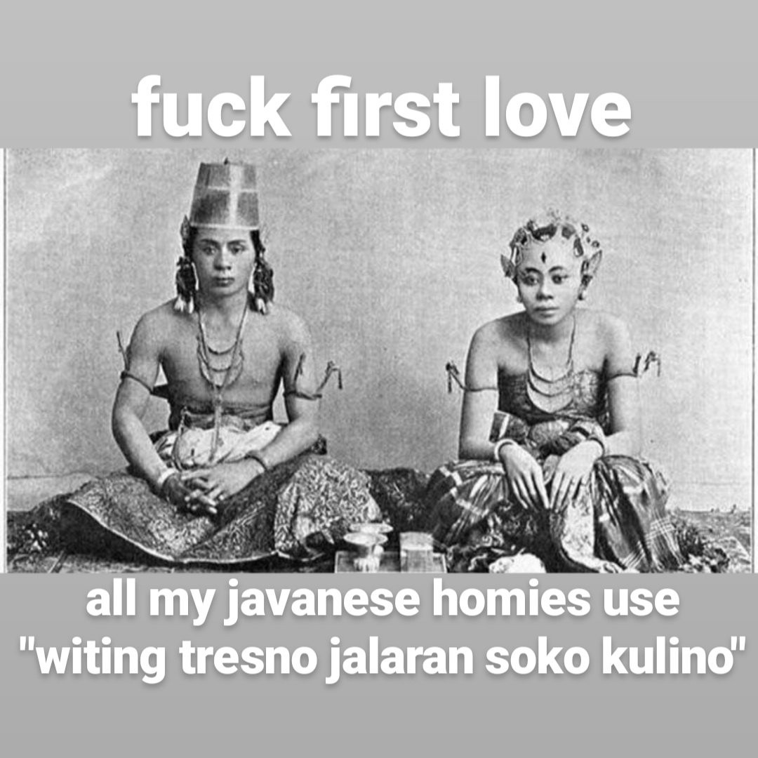 jawafess's tweet photo. Kami orang jawa tidak percaya cinta pertama lur https://t.co/eiHpBorFbd