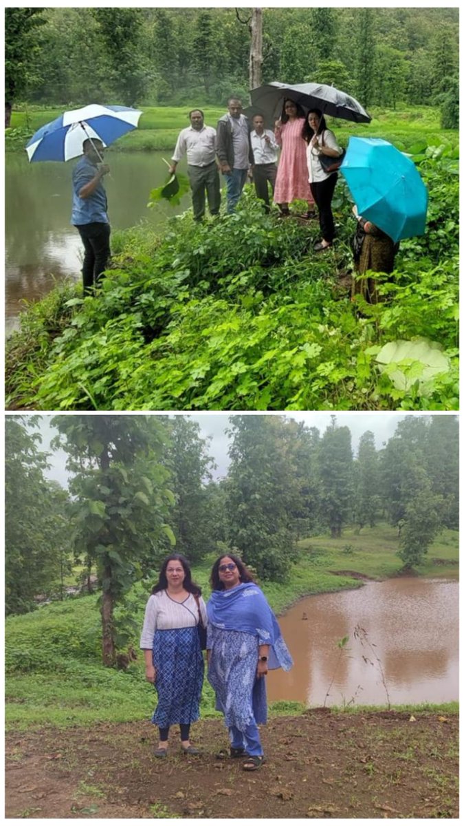 CGWB_CHQ's tweet photo. #JalShaktiAbhiyan  #CatchTheRain 2022 field visit to Dang district, Gujarat under the supervision of Ms Farida M Naik, Joint Secretary, Ministry of Mines (CNO) &amp; Gargee Baruah Sharma, Scientist, Central Ground Water Board (Technical Officer). @MoJSDoWRRDGR https://t.co/kv1xyxphfX