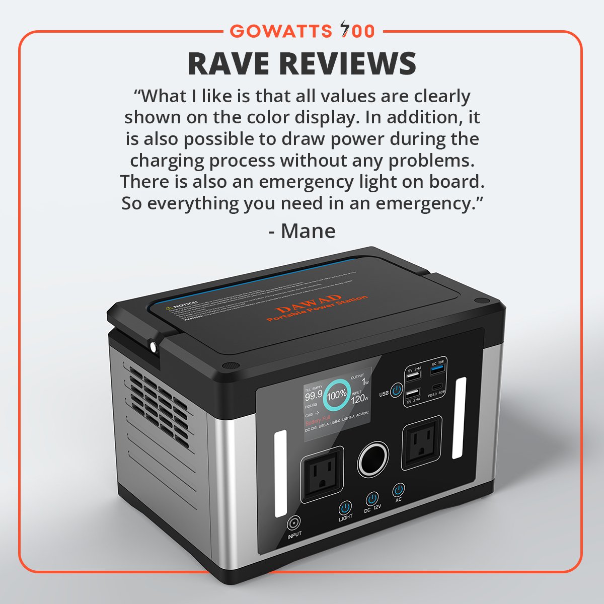 DawadPower's tweet photo. Mane is a fan of informative display and various lighting modes in GoWatts 700. Get the smallest and lightest 700W portable power station to supercharge your adventures.

Link: https://t.co/4nGz3oTfHr

#Dawad #GoWatts700 #GoWatts #CompactPower #PortablePower #LightWeightPower https://t.co/Bfy8Bknado