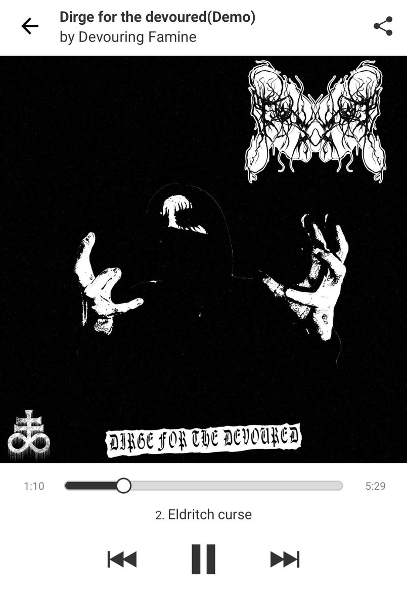 LordOfTheShado8's tweet photo. Collecting up one man Black Metal projects like no tomorrow. Has anyone else heard this? #DevouringFamine #Demo #DirgeForTheDevoured this is gonna go far.. #HiddenGem https://t.co/DR2jYKlU5d