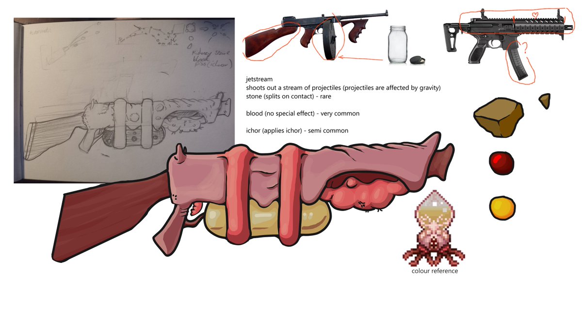 r/Terraria on Twitter "fun little gun concept for the crimson, had fun