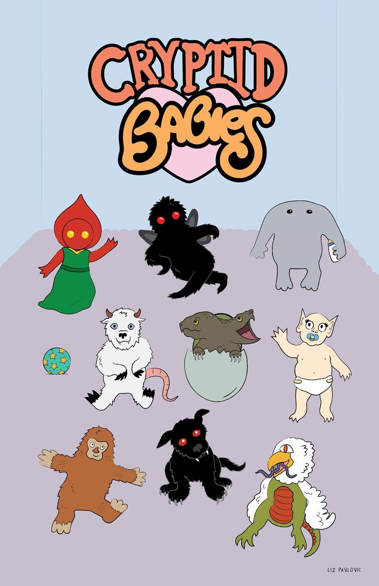 MatthewAMullins's tweet photo. Cryptid Babies
By Liz Pavlovic @keepcreepinon https://t.co/ayRYryMKXu https://t.co/REol9lua7r
#LizPavlovic #CryptidBabies https://t.co/iZDIdJMx9A