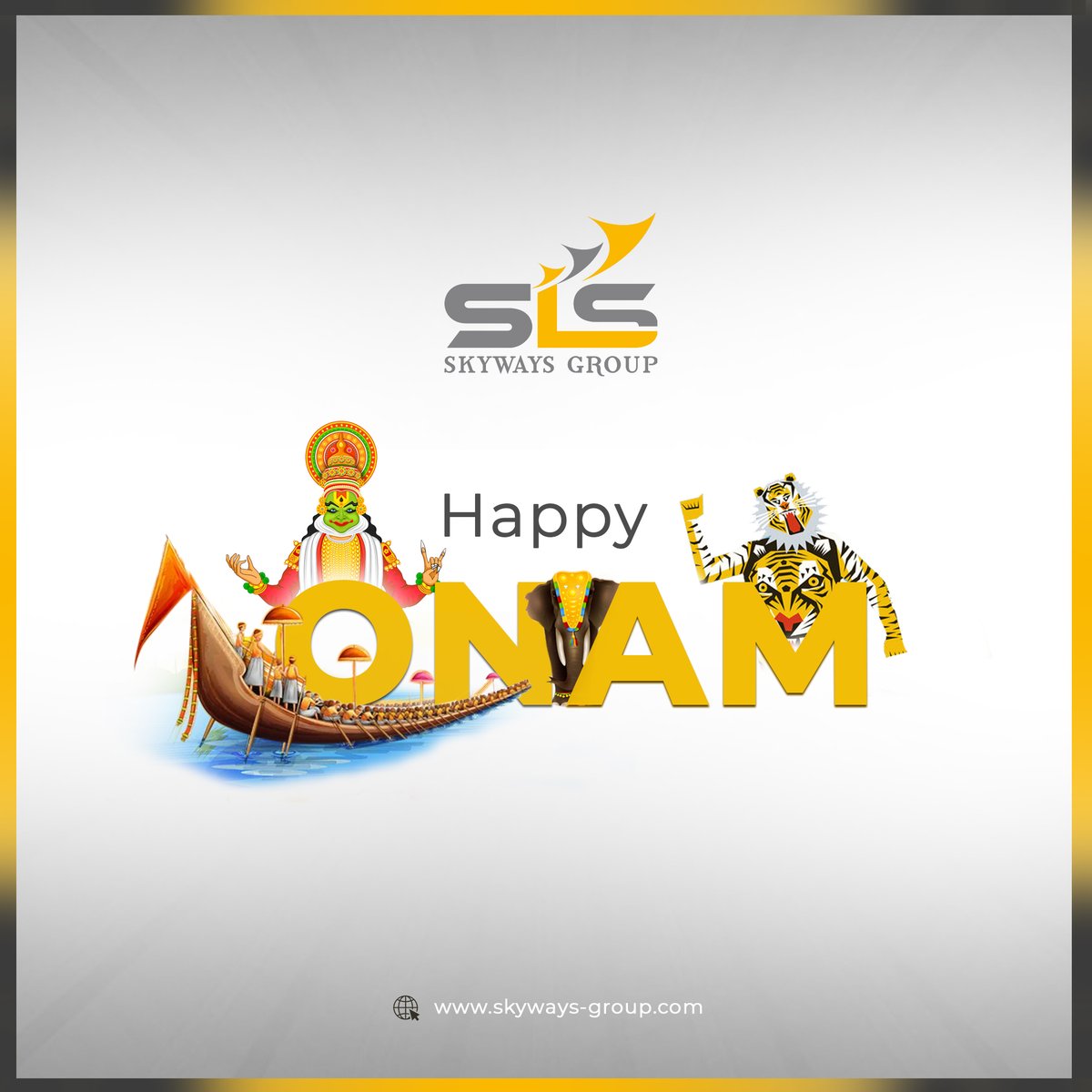 skyways_group's tweet photo. The #Onam celebration is an occasion for the people to remind themselves of the omni-present nature of the divine. The #Skyways family wishes you and your family members, A very Happy and #Joyous Onam.
#OnamAshamsakal #celebrate #SkywaysGroup #MovingWithYou https://t.co/wECsi7VBOy
