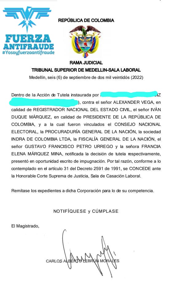melyochoaa's tweet photo. Siguen llegando las buenas noticias de la tutela. Estamos en la corte suprema, por favor, ayúdanos compartiendo este mensaje, que las redes hagan su trabajo, necesitamos un valiente juez que actúe en derecho. Unidos somos imparables @Fuerzaantifraud https://t.co/UccLYP5SSL