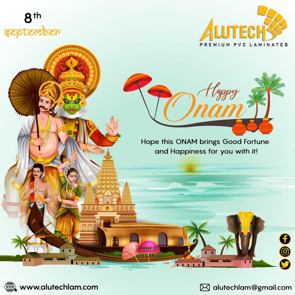 Happy Onam
"Hope this ONAM brings Good Fortune and Happiness for you with it!
*
**
***
FOR MORE INFO VISIT US AT : alutechlam.com OR DROP YOUR QUERY AT: alutechlam@gmail.com 
#alutech #onam #onamcelebration #happyonam #kerala #onamfestival  #malayali #malayalam #kochi