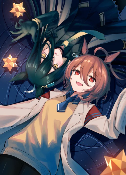 #ウマ娘#マンハッタンカフェ#アグネスタキオン 