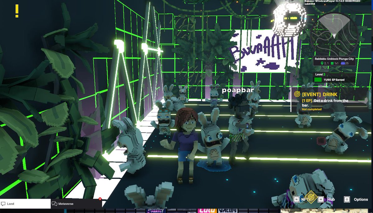 stonejiwan's tweet photo. @TheSandboxGame @RabbidsOfficial I just participated in the #SandboxAlphaS3Giveaway for a chance to win 500 SAND! Found the Disco Rabbid, check out my screenshot below!
👇

 gril with ribbit! https://t.co/Z1BRIFKPx9