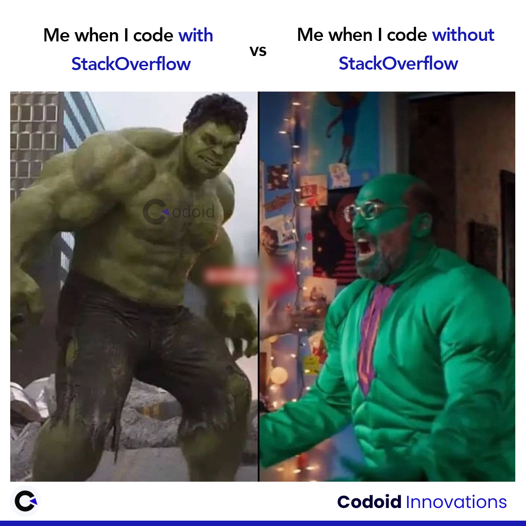 codoid's tweet image. Developers when Code with StackOverFlow vs without StackOverFlow...

#codoid #codoidmemes #developertestermemes #coding #softwaretestingmemes #qamemes #softwarememes #qatestingmemes #programmingmemes #softwaredevelopmentmemes #stackoverflow #stackoverflowmemes