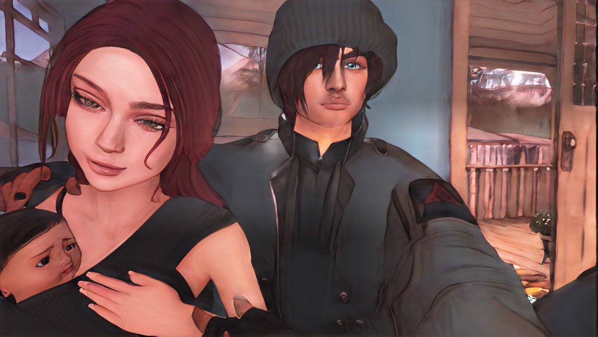 devastationborn's tweet image. This was the improbable life they never thought was theirs, but it happened just the same. Even as they waited for the other shoe to drop, for some news of Blue and Hope, of disaster or triumph. While they waited for whatever was headed their way.  #devastationborn #aurora