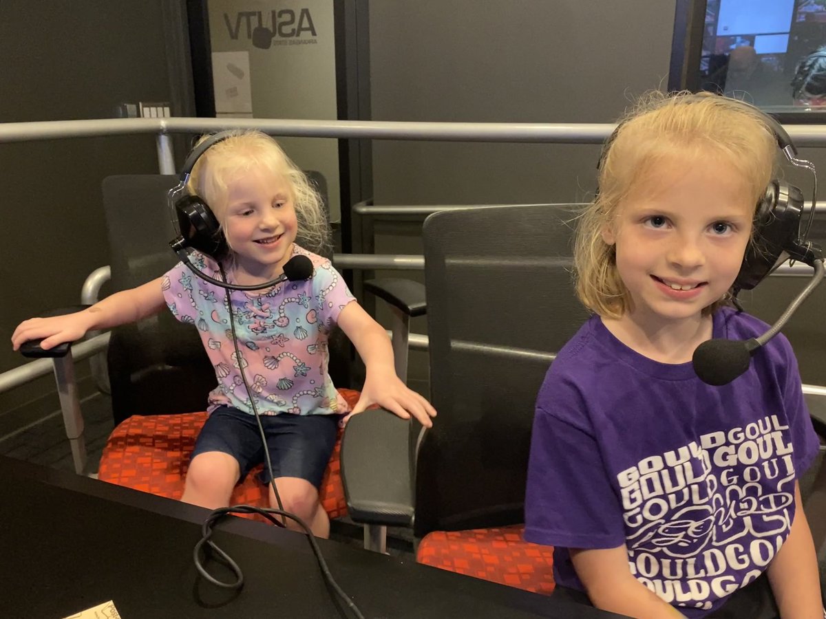 dsullivan251's tweet photo. I may get my precious daughters into the broadcast industry someday after all!!😁
#ASUTV https://t.co/TbBi87a4ui