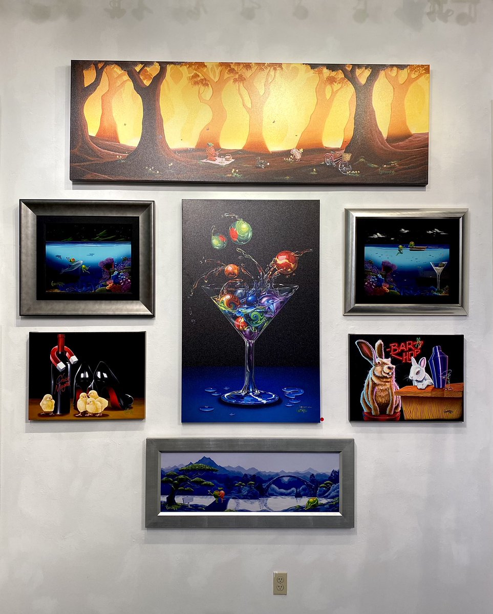 WGShortHills's tweet photo. It’s a Godard World and Olive Us are living in it! We are wall to wall with Michael Godard’s newest collection! Preview Now to reserve your favorite! Meet Godard in person Saturday the 17th from 5pm to 8pm! Call the gallery with questions or to RSVP! #godardscrazylife #popart https://t.co/AbLNO6aOCz