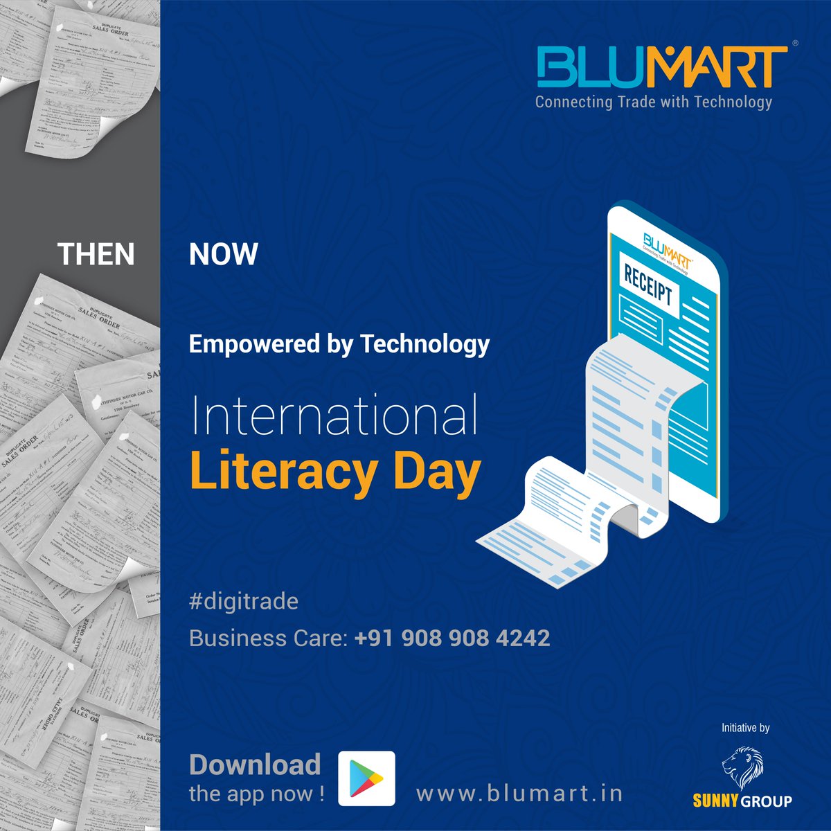 blumart_izysk's tweet photo. One book, one pen, and one teacher, as we all know, can change the world. Let BLUMART lead the way through technology to transform general trade into digital trade.
.
.
.
.
#blumart #digitrade #digital #trade #businessserviceprovider #SunnyGroupIndia #internationalliteracyday https://t.co/JQfIga6Qud