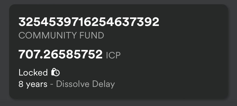 denisilviu's tweet image. Just a Utility NFT, Locked in the NNS 707 ICP in less than 2 months @ICPstakingNFT