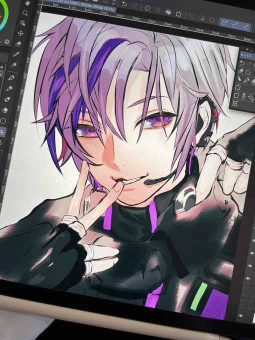 久しぶりに絵を描いているので描き方が分からない 