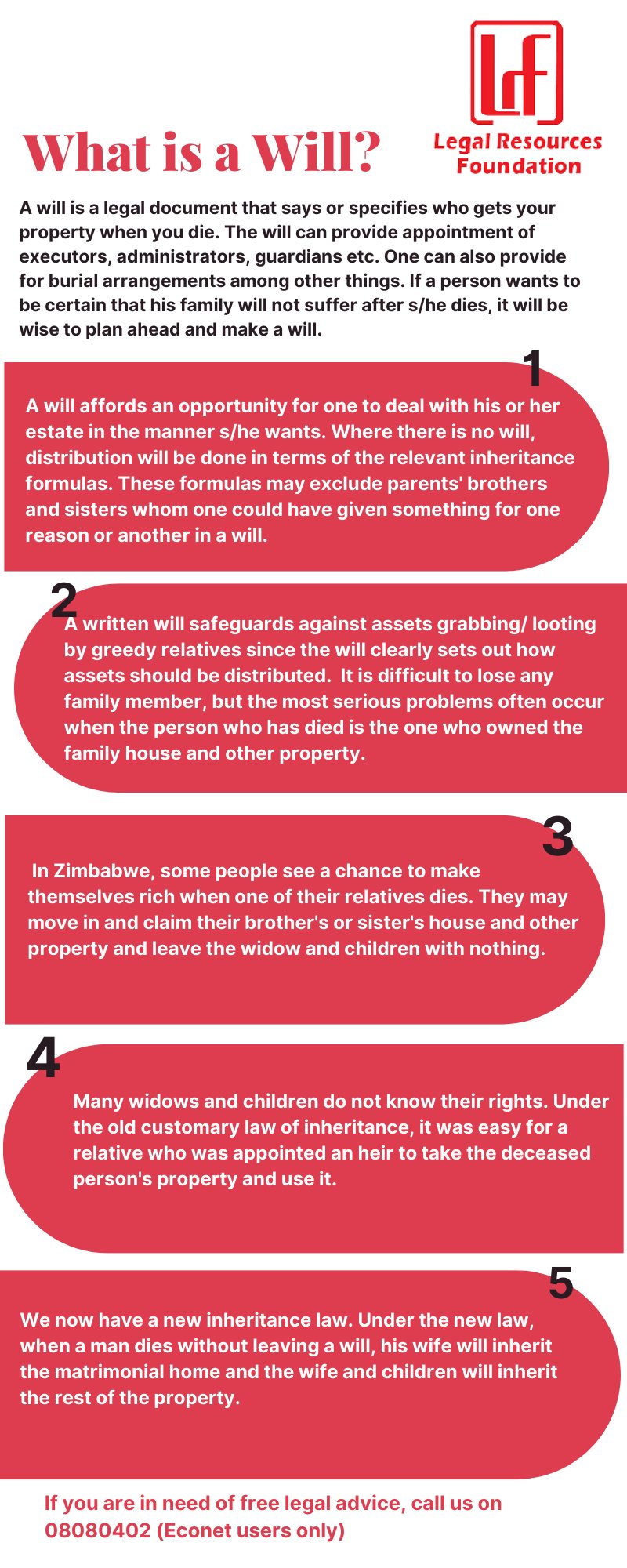 Legal Resources Foundation on X: “A will is a legal document that