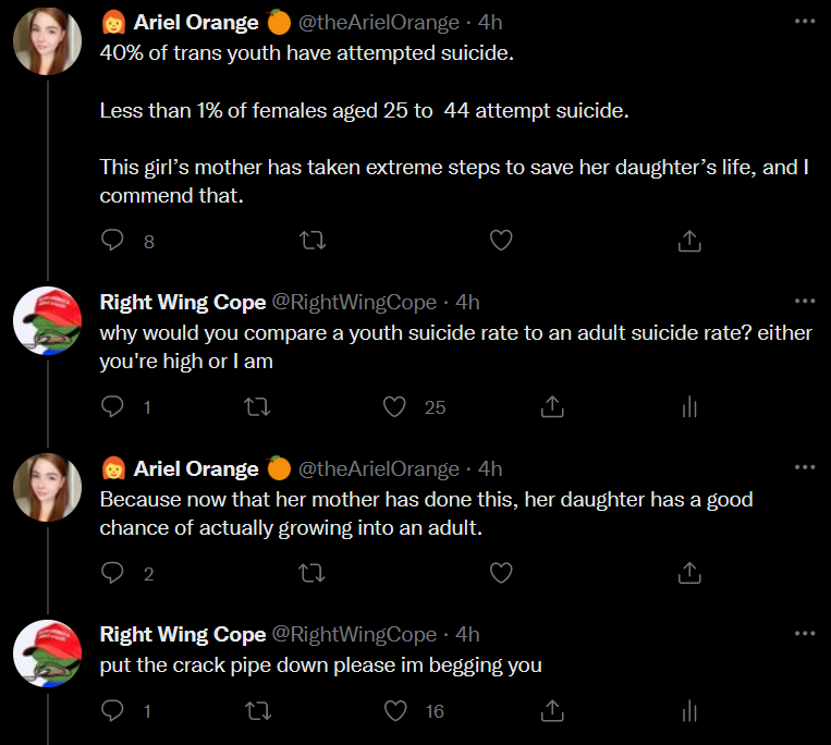 RightWingCope's tweet photo. Legendary TERF moment 💀 https://t.co/WSKdJRz34q