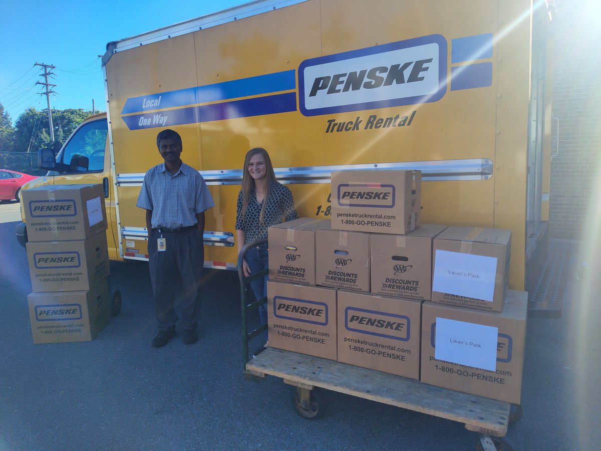 PrinJSanchez's tweet photo. Totally grateful for the donation from @Penske of supplies that our teachers will use with our students #lauerspark 💗 https://t.co/kTBiwnu0nO
