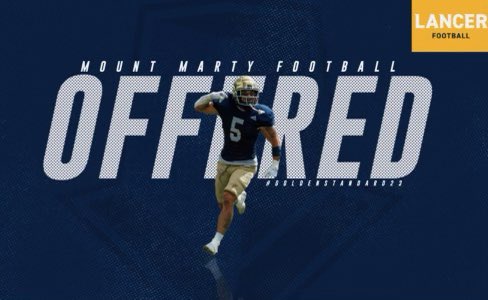 Liam Blaser (@blaserliam) on Twitter photo After a great talk tonight with <a href="/CoachWiebelhaus/">Jacob Wiebelhaus</a>, I am extremely grateful to have received an official offer to continue my academic and football career at ✨Mount Marty University!✨ After a great talk tonight with <a href="/CoachWiebelhaus/">Jacob Wiebelhaus</a>, I am extremely grateful to have received an official offer to continue my academic and football career at ✨Mount Marty University!✨