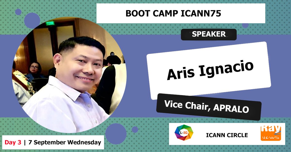 LearnIntGov's tweet photo. Day 3 speaker @aris_ignacio #ICANN75 

#ICANN75 #ICANNFellowship #ICANNFellow

#youthleadership #youthempowerment #youthdevelopment #YouthChallenge https://t.co/VcZsEq5Wgf