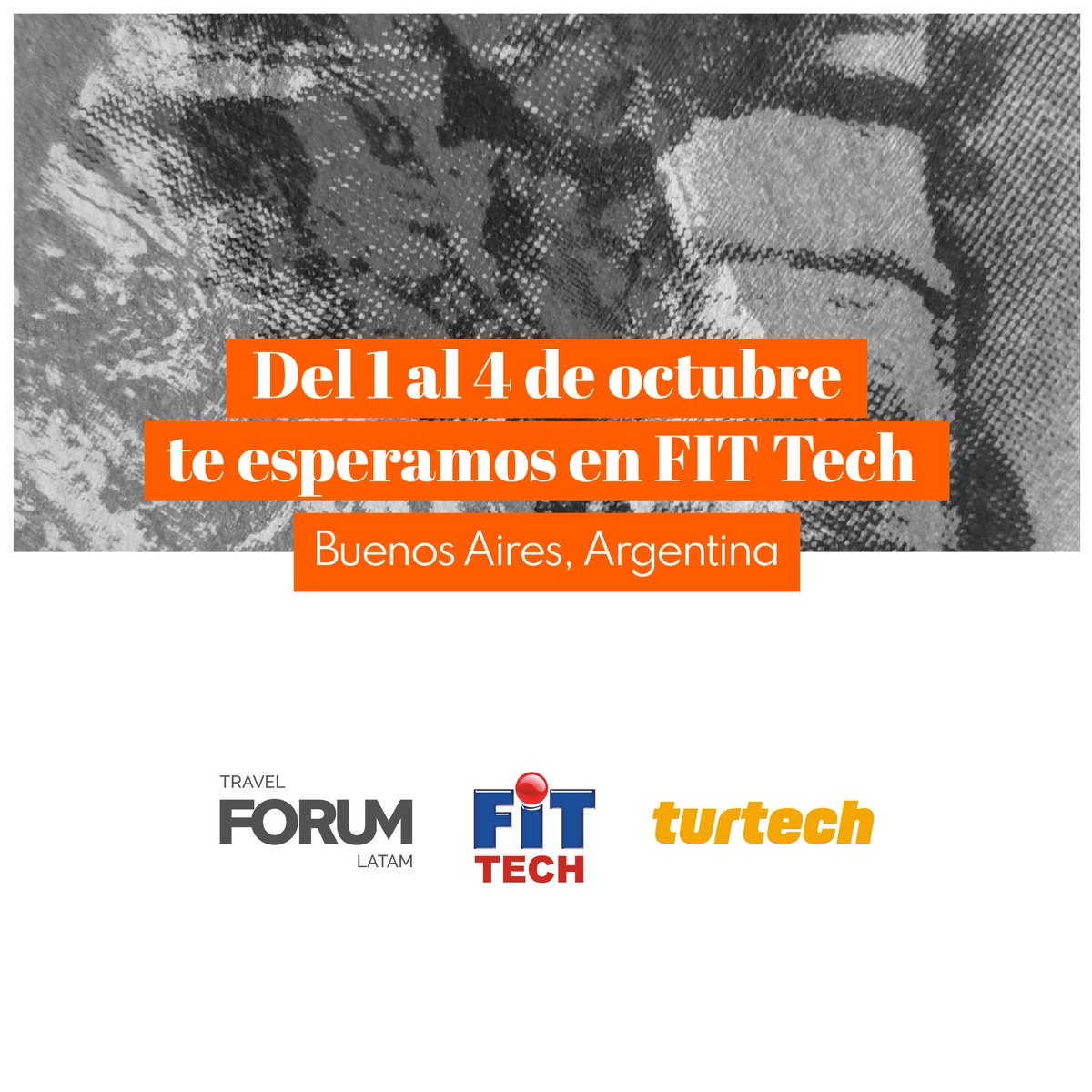 turtech_travel's tweet photo. ¡Del 1 al 4 de octubre nos reencontramos en #FIT2022 AMÉRICA LATINA! 🙌🏼
Se viene una nueva edición y estamos preparando todo para recibirte en el PABELLÓN #FITTech🚀
Pre-acreditate para FIT aquí 👉🏼 https://t.co/XGl98CbbK9
#FIT #FeriaInternacionaldeTurismo #Travel #Turtech https://t.co/Mj7c3O9rSm