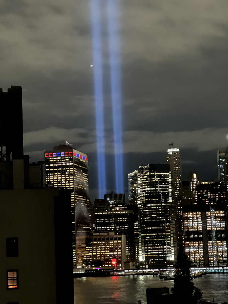 I didn’t expect to see this tonight when I came home.  Not a day goes by in the last 21 years when I haven’t thought about 9-11 and pray for the families and the victims. #NeverForget