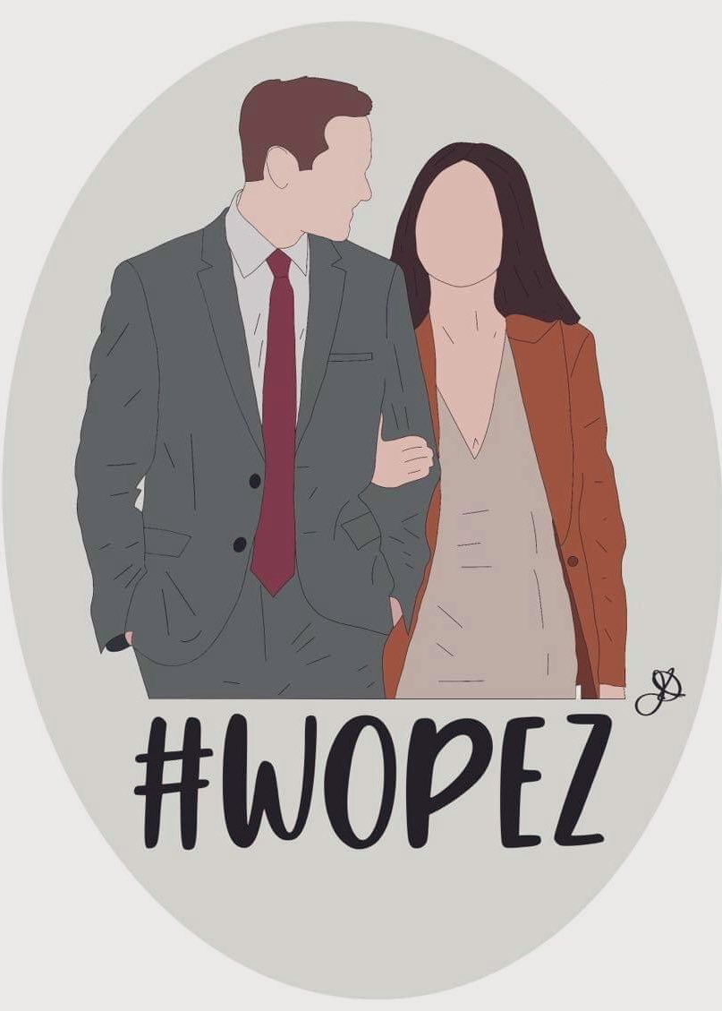 EllaBea28537's tweet photo. I know we’ve been all about #chenford today, but how about some #wopez #weslo love. Finally finished up a new sticker for our other fav #TheRookie couple! Also happy bday @MissAlyssaDiaz 💕 https://t.co/8Z3GodLunr