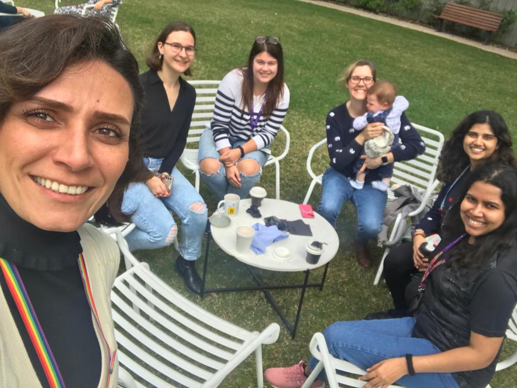 Taking a break and enjoying catching up with colleagues! #RUOKDay #UQ