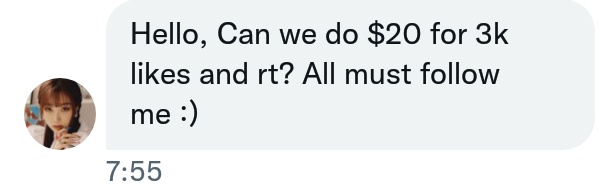 chill7ae's tweet photo. Teume, we have a deal from @queennKrii 

Please do :
— 3k likes &amp; rt for $20 
— Must be follow @queennKrii 

Share to another teume about this deals‼️ https://t.co/OWlgauduwn