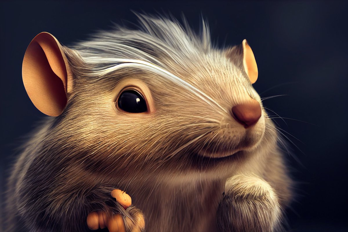 AMAI_Digital's tweet image. A chipmunk with hair like a silver fox. It's not what I asked for, but it is what I got. #midjourney #AIArtwork