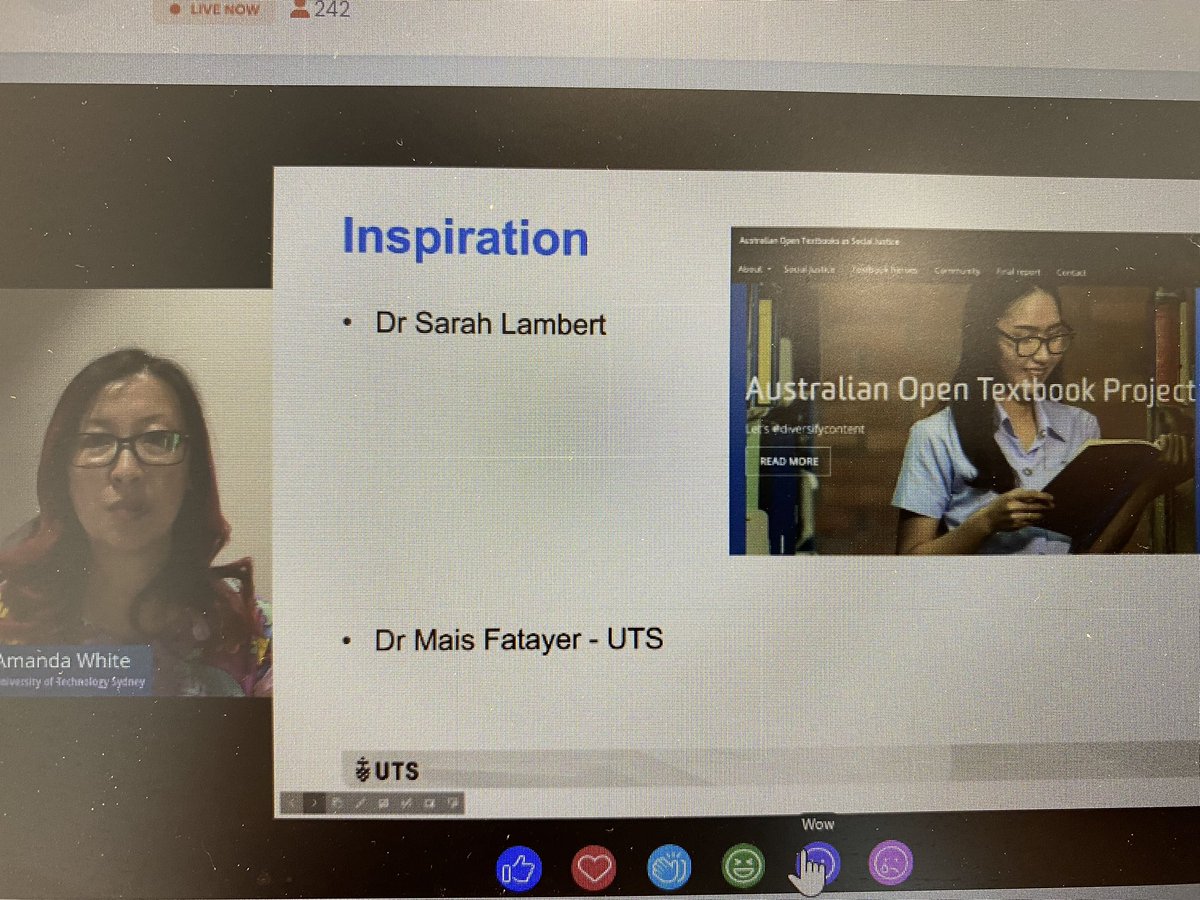 pdjewell's tweet image. Showcasing the fab impact of OER’s &amp;amp; #OpenTextbooks and the inspiration for diversifying content and social justice @AmandasAudit 
#EMCconference2022