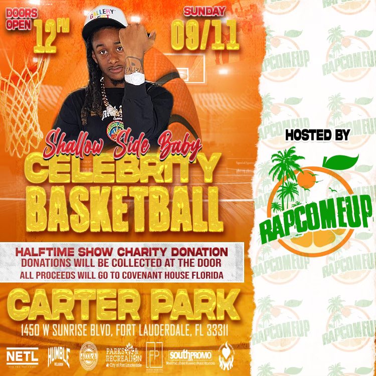 Sunday make sure y’all in the building for the Shallow Side baby <a href="/FCGHEEM/">Neighborhood Poet 👨🏾‍🎨</a> celebrity basketball game 🔥
S/O <a href="/NewEraValennn/">CEO,OOO,OOO</a> 🤞🏾
