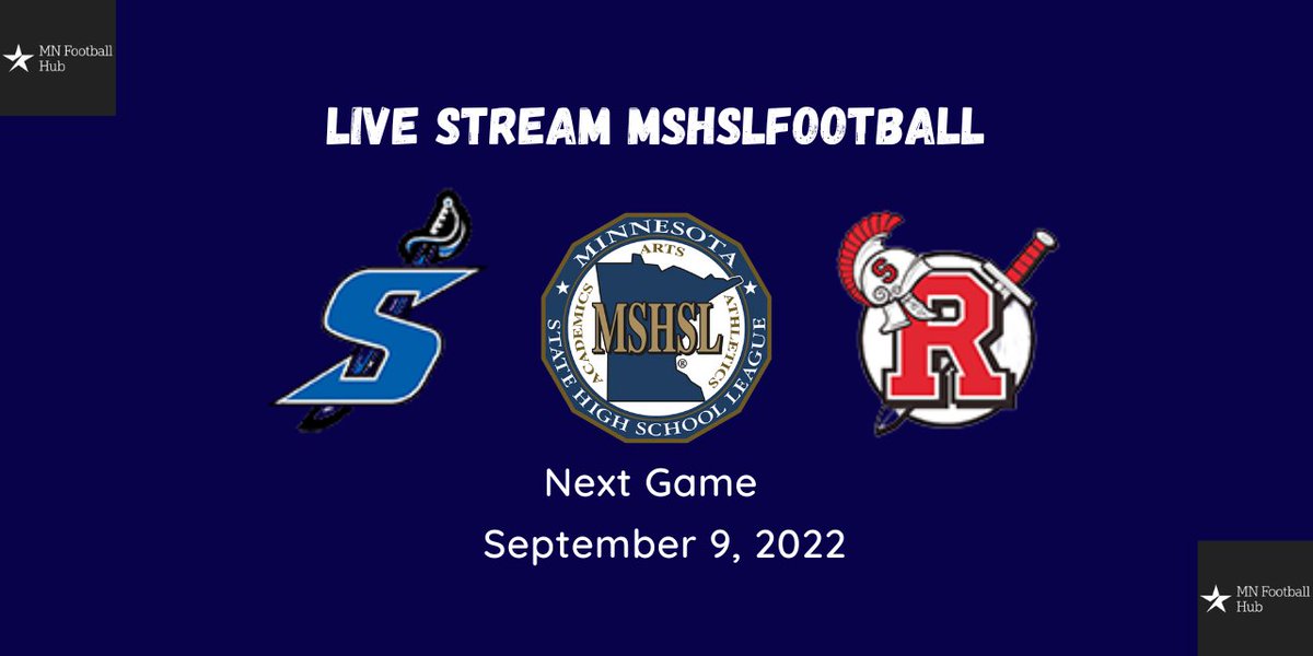 Sartell-St. Stephen AT Rocori
WATCH : bit.ly/MSHSLFootball
ROCORI High School-Blatter Stadium/Spartan Field
7:00 PM Friday, September 9
<a href="/rocorifootball/">ROCORI SPARTAN FB</a> <a href="/CoachThompsonAD/">Bruce J Thompson</a>  
<a href="/rocoridistrict/">ROCORI School District</a>
<a href="/atch1479/">Jon Acheson</a>
<a href="/BlakeTylutki/">Blake Tylutki</a>
<a href="/GradyNotcho/">Grady</a>
<a href="/LukeVanErp/">Luke Van Erp</a>
<a href="/BlakeTylutki/">Blake Tylutki</a>
<a href="/CoachHerberg/">James Herberg</a>