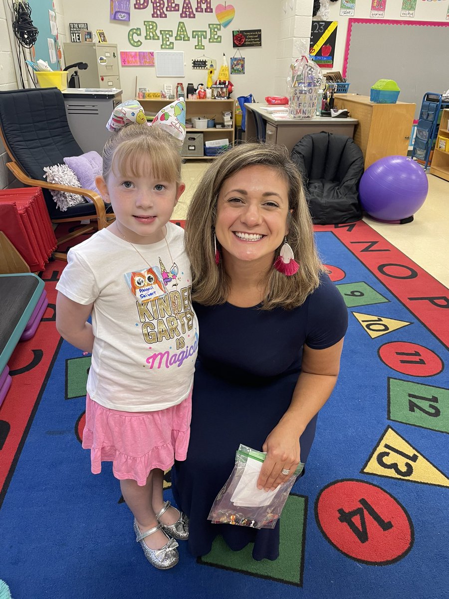 Abby had a great first day in Kindergarten! She absolutely loves Mrs. Valese and was so excited that she saw “Mr. Kane again” and was surprised that “he stayed there ALL DAY!” 😂 Have a great year, Mustang!💙💛@WestMilfordSupt <a href="/PrincipalKane/">Bill Kane</a>