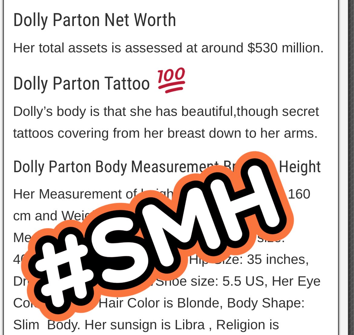 If Misha and i’s bodies morphed together it would make dolly Partons body