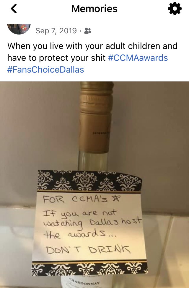 Awe memories 🤣💕My son did actually watch a bit of @dallassmith host the @CCMAofficial awards, just to drink some of my wine 🍷 #AmazonFansChoice #VoteCCMADallasSmith