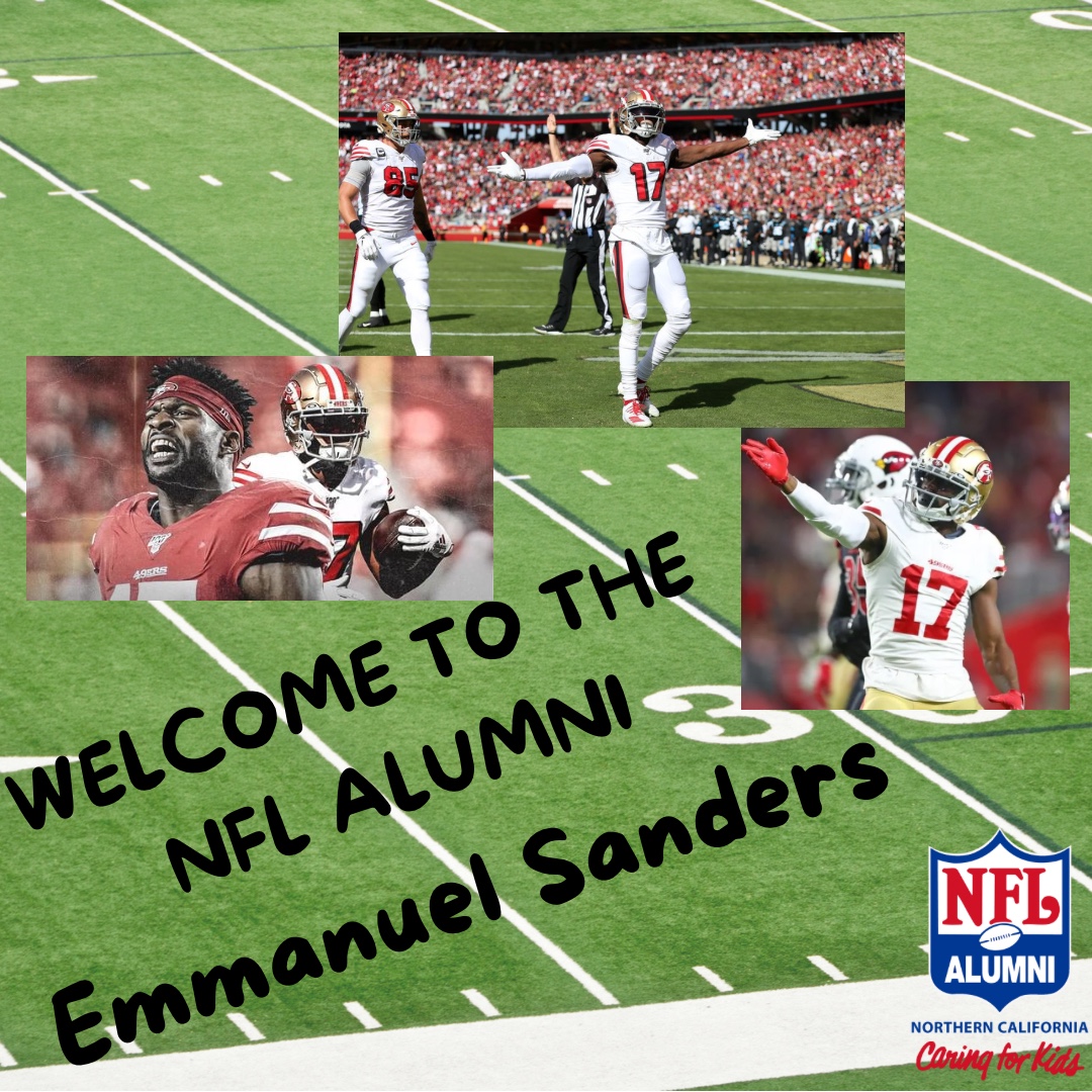 NFLAlumniNoCa's tweet photo. 🥂Here’s to your post-football life! It was fun watching you on-field in the Bay Area! @ESanders_10 #nflalumni #norcalchapter #bandofbrothers #postfootballlife #nfl #49ers https://t.co/5DvprcNVyG