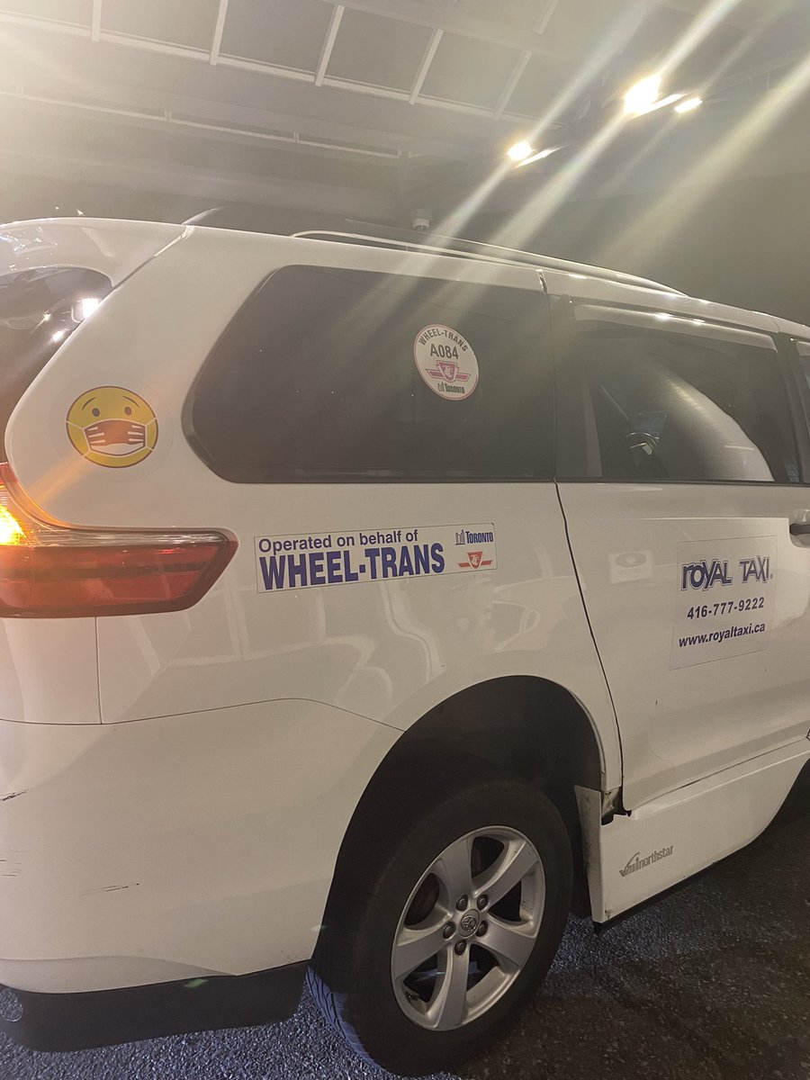 Naddzz77's tweet photo. @TTChelps is this how your drivers block hospital entrances? Others drivers don’t block the walkway like this. My father and other patients are using mobility devices how are they to get around this? https://t.co/K32oZH6SPW