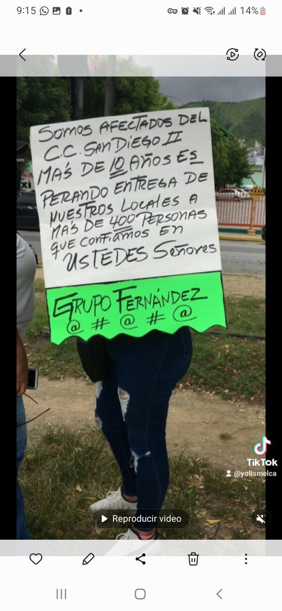 Yolismel3's tweet photo. @TarekWiliamSaab @MinpublicoVEN @TarekWiliamSaab atienda a las víctimas de estafa por grupo Fernández en el CC San Diego II que consignados oficio en el Ministerio Publico el 1ero de Agosto y aun no tenemos asignación de un fiscal nacional que se avoque a nuestro caso @NicolasMaduro @MinpublicoVEN https://t.co/s5OSLU2Ru1