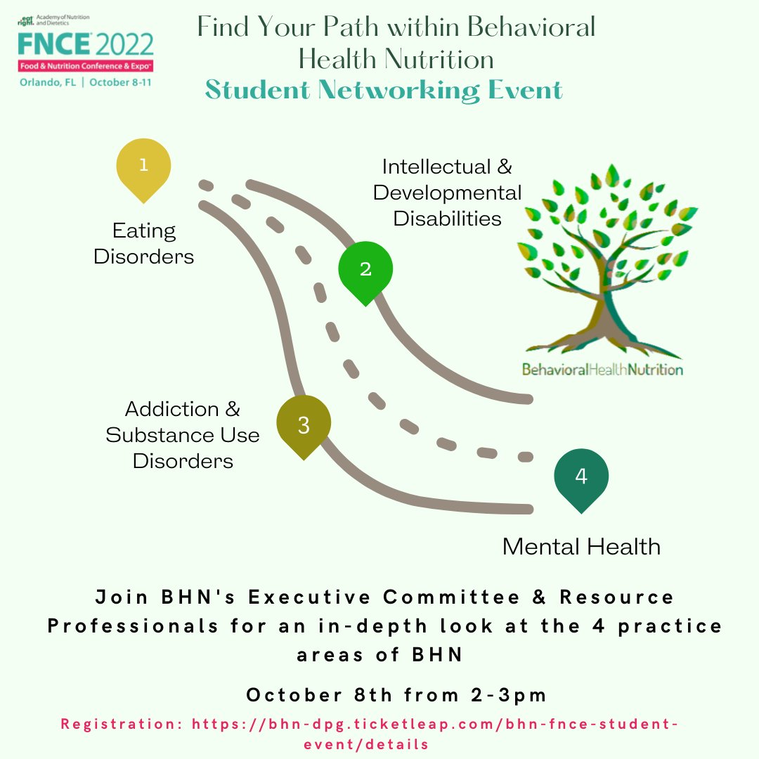 Attention #RD2be, make plans to join <a href="/BHNDPG/">BHNDPG</a> Student Networking Event @ #FNCE <a href="/eatright/">eatright</a>