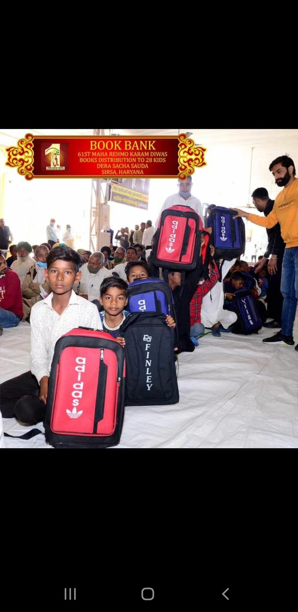 GouravK32817716's tweet photo. Volunteers of dera sacha souda distribute books for needy children for the guidance of @Gurmeetramrahim ji.#WorldLiteracyDay
#InternationalLiteracyDay

Dera Sacha Sauda 
Saint Gurmeet Ram Rahim Ji https://t.co/M06fDZFZxQ
